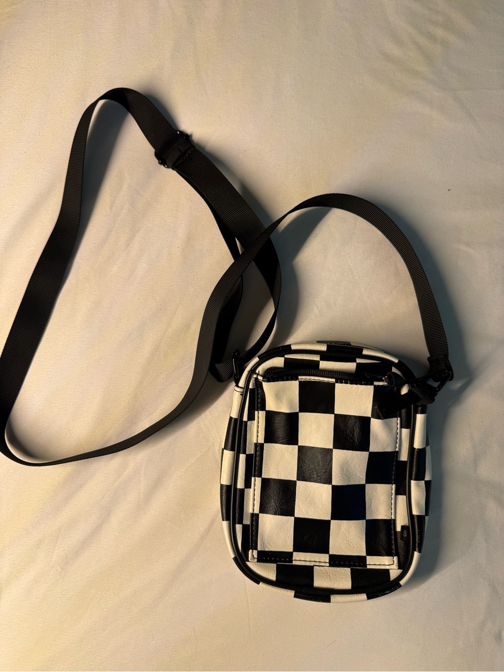Urban Outfitters Black and White Checker Crossbody Bag